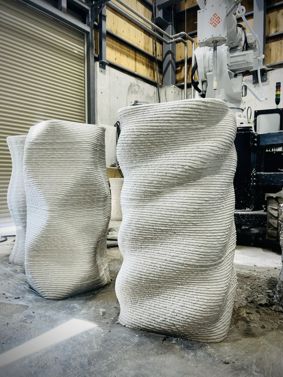 3Dプリンターで印刷した鉢